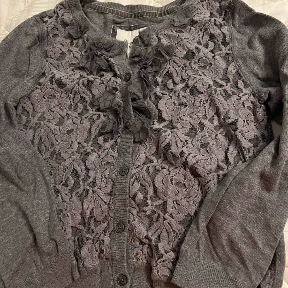 Lot of 3 girls Abercrombie Kids sweaters